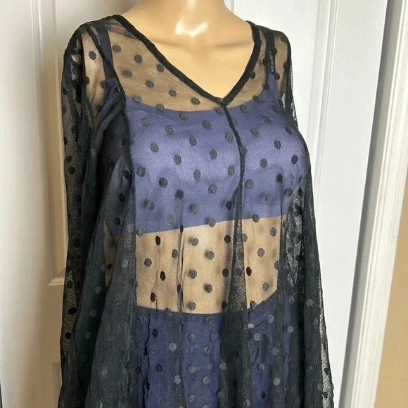 Black,Sheer,polka dot,mesh,lace,Habitat Liv.tunic,NWT
Whimsigoth,dark fairy,kink - Picture 2 of 13